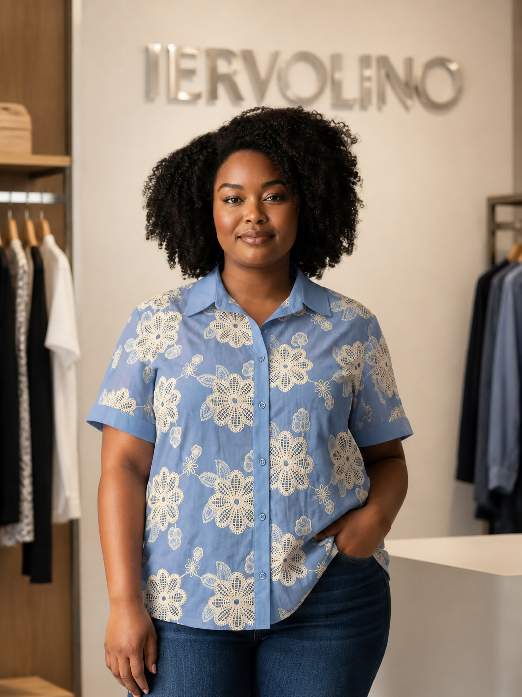 Camicia con ricami